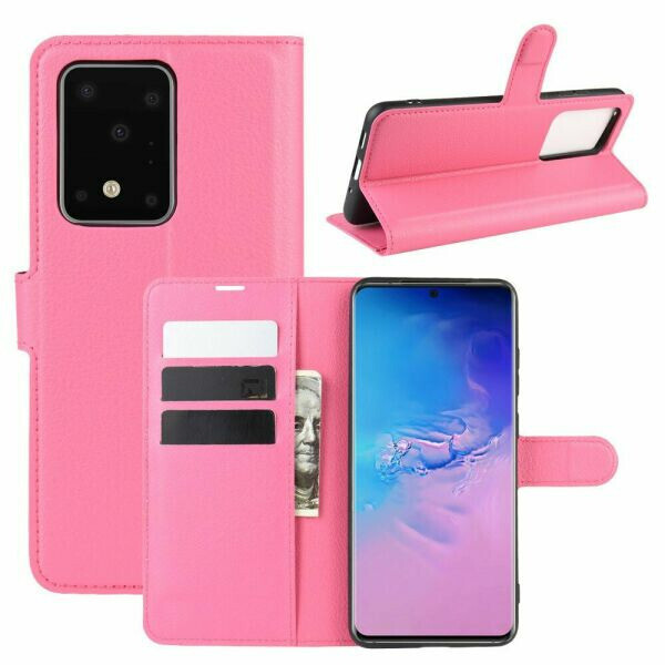 

Чехол Luxury для Samsung Galaxy S20 Ultra (G988) книжка розовый
