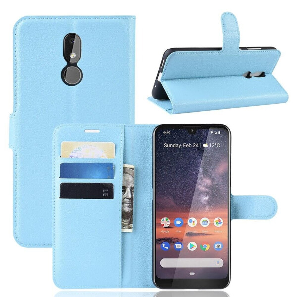 

Чехол Luxury для Nokia 3.2 книжка голубой