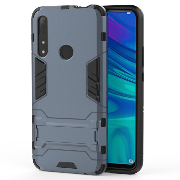 

Чехол Hybrid case для Huawei P Smart Z бампер с подставкой темно-синий