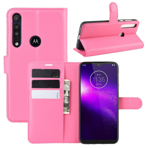 

Чехол Luxury для Motorola One Macro (XT2016-1) книжка розовый