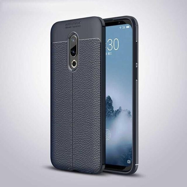 

Чехол LUX для Meizu 16 / 16th / M882Q / M882H силикон Original Auto Focus Soft Touch темно-синий