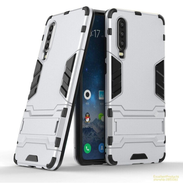 

Чехол LUX для Huawei P30 Hybrid Armored Case светло-серый