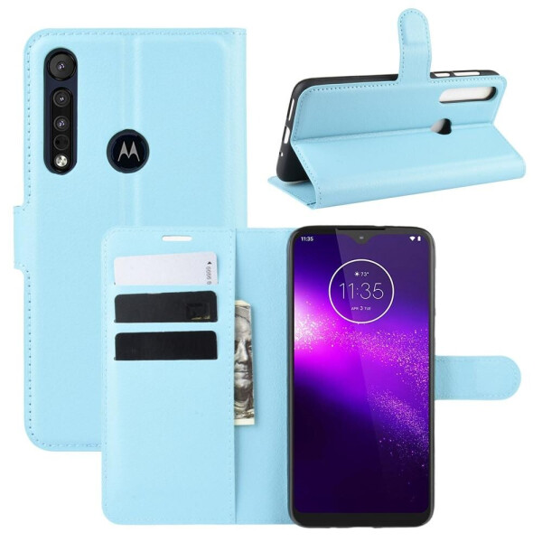 

Чехол Luxury для Motorola Moto G8 Play книжка голубой