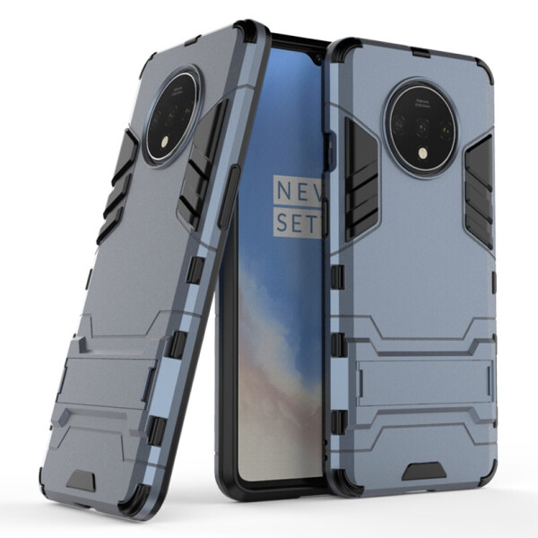 

Чехол Hybrid case для OnePlus 7T Pro бампер с подставкой темно-синий
