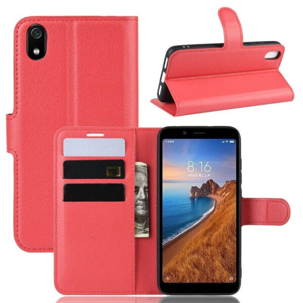 

Чехол Luxury для Xiaomi Redmi 7A книжка красный
