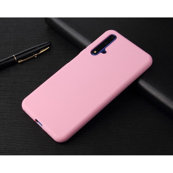 

Чехол Soft Touch для Huawei Nova 5T силикон бампер светло-розовый