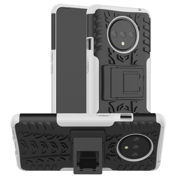 

Чехол Armored для OnePlus 7T противоударный бампер с подставкой белый