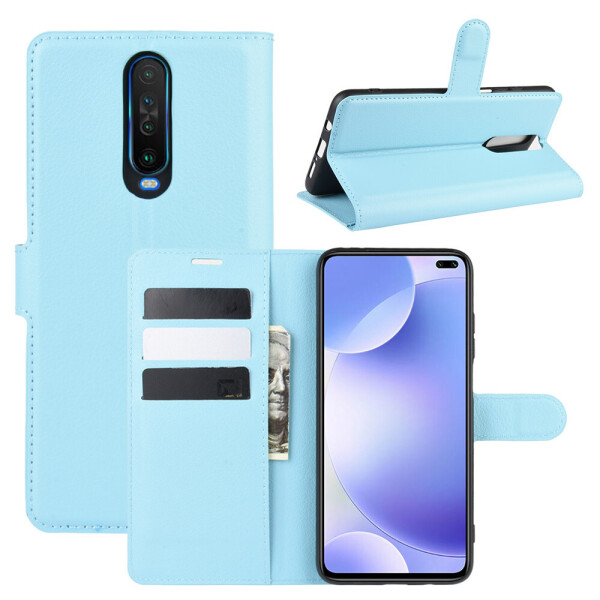

Чехол Luxury для Xiaomi Redmi K30 книжка голубой
