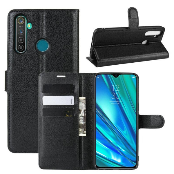 

Чехол Luxury для Realme 5 Pro книжка черный