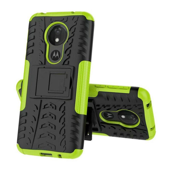 

Чехол Armored для Motorola Moto G7 Power (XT1955-4) противоударный бампер с подставкой салатовый