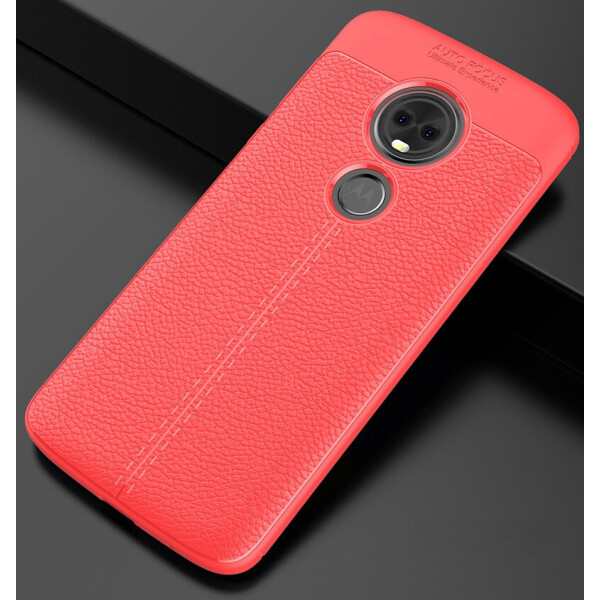 

Чехол LUX для Motorola Moto E5 Plus / XT1924-1 силикон Original Auto Focus Soft Touch красный