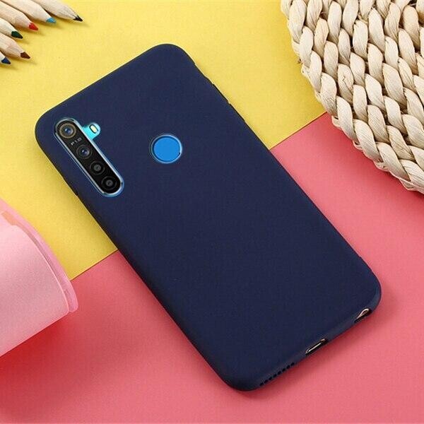 

Чехол Soft Touch для Realme 5 силикон бампер темно-синий