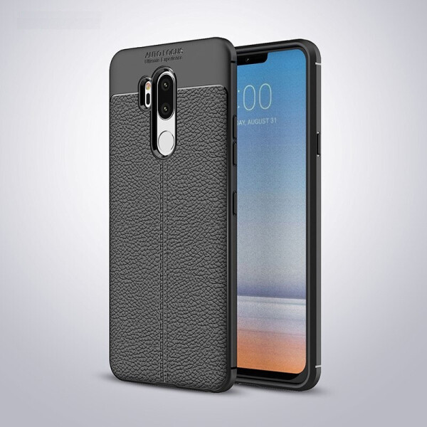 

Чехол LUX для LG G7 ThinQ / G7+ ThinQ силикон Original Auto Focus Soft Touch черный