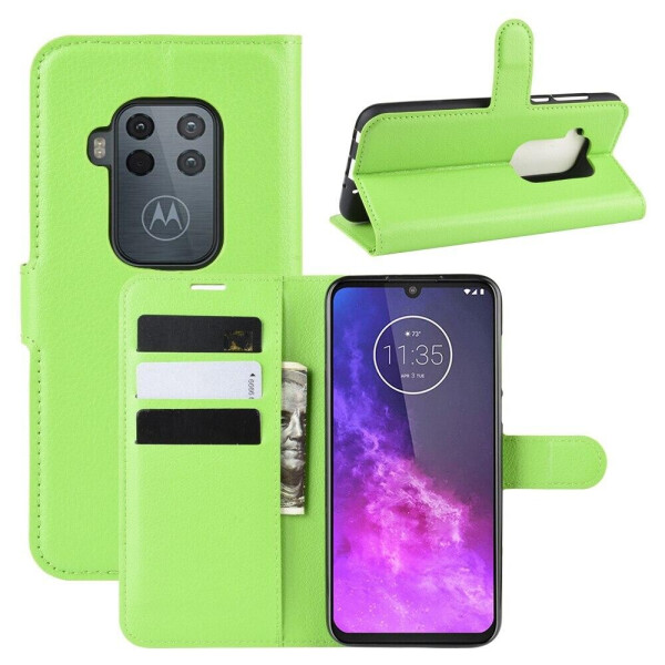 

Чехол Luxury для Motorola One Zoom книжка зеленый