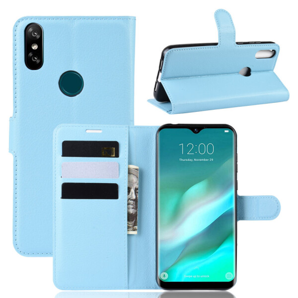 

Чехол Luxury для Doogee X90L книжка голубой