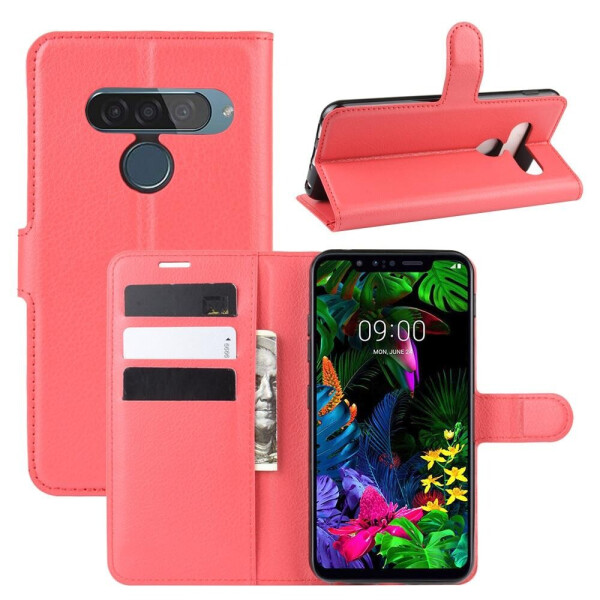 

Чехол Luxury для LG G8S ThinQ книжка красный