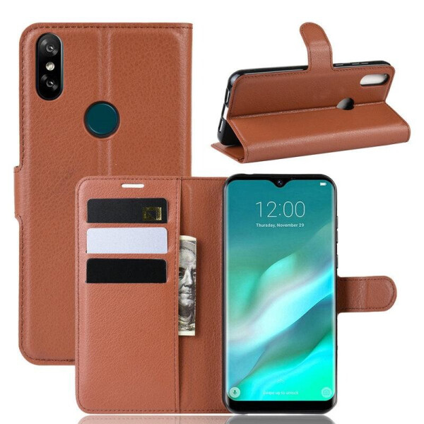 

Чехол Luxury для Doogee Y8C книжка коричневый