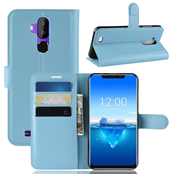 

Чехол Luxury для Oukitel C12 Pro книжка голубой