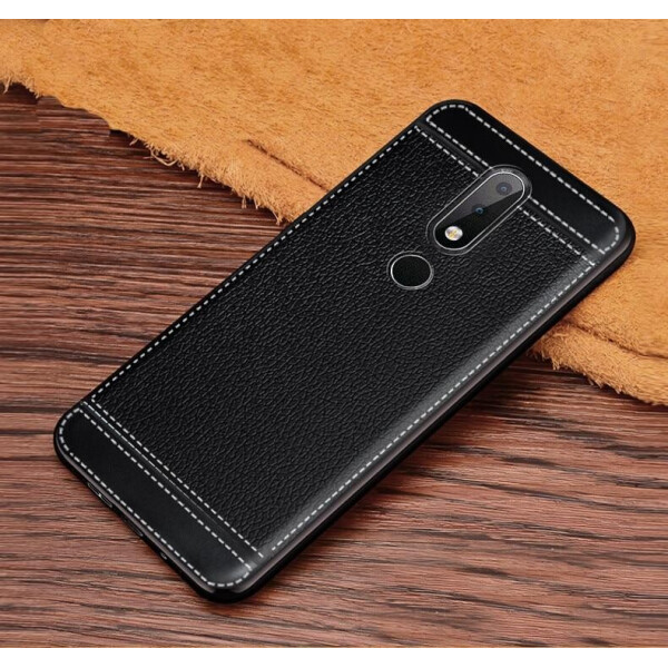 

Чехол LUX для Nokia 6.1 Plus / Nokia X6 / TA-1116 с рифленой текстурой Black