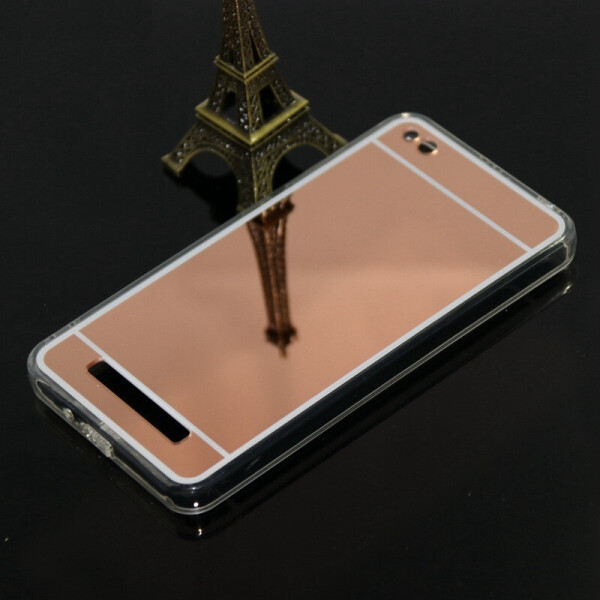 

Чехол LUX для Xiaomi Redmi 4A силикон TPU зеркальный розовое золото