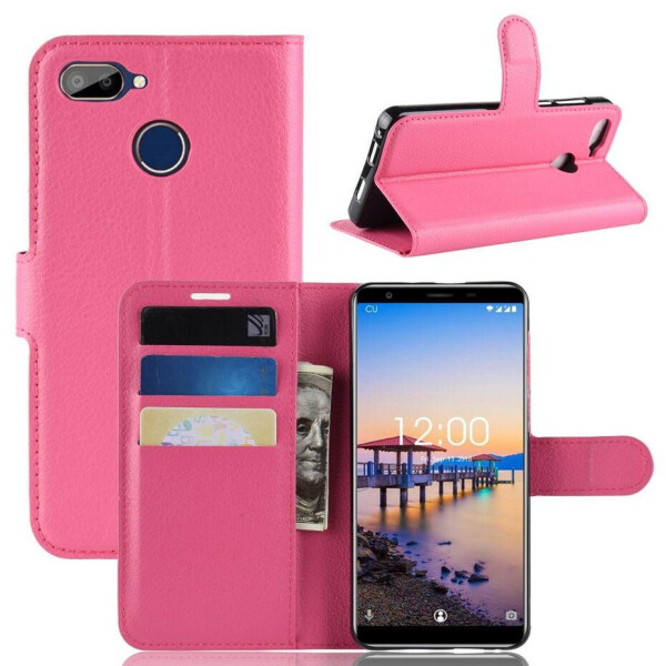 

Чехол Luxury для Oukitel C11 книжка розовый