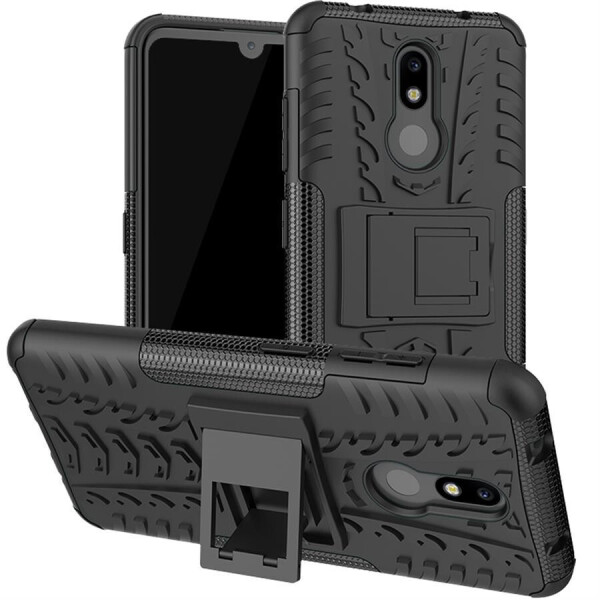 

Чехол Armored для Nokia 3.2 противоударный бампер с подставкой черный
