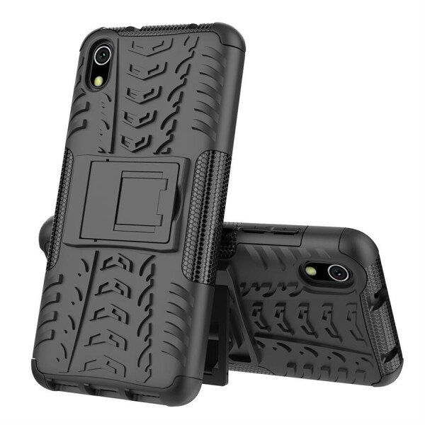 

Чехол Armored для Xiaomi Redmi 7A противоударный бампер с подставкой черный