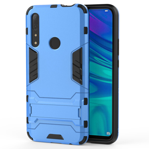 

Чехол Hybrid case для Huawei P Smart Z бампер с подставкой голубой