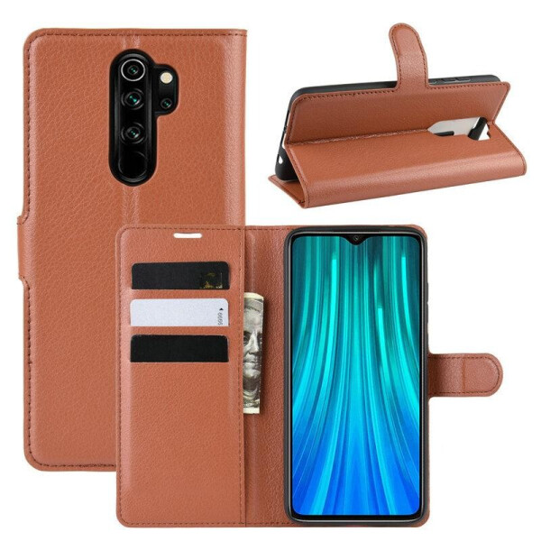 

Чехол Luxury для Xiaomi Redmi Note 8 Pro книжка коричневый