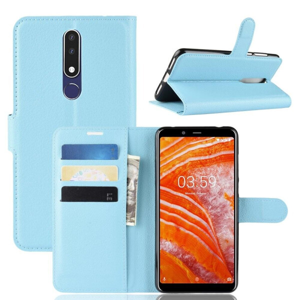 

Чехол LUX для Nokia 3.1 Plus / TA-1104 книжка голубой