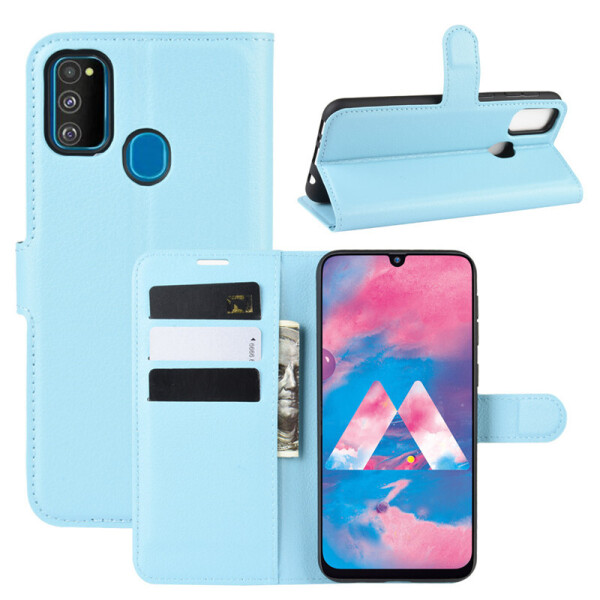 

Чехол Luxury для Samsung Galaxy M21 (M215) книжка голубой