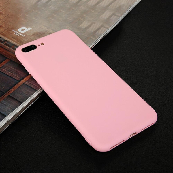 

Чехол LUX для Apple Iphone 7 Plus силикон soft touch бампер светло-розовый