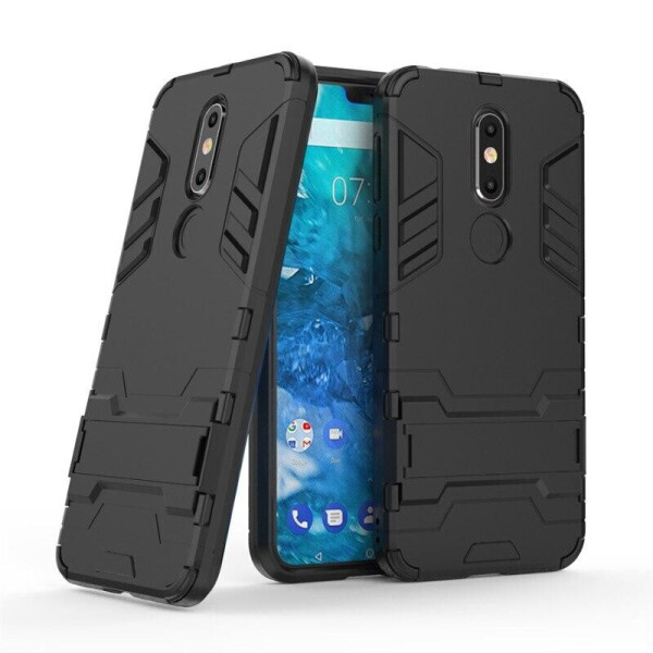

Чехол LUX для Nokia 7.1 Hybrid Armored Case черный