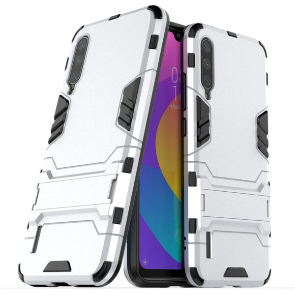 

Чехол Hybrid case для Xiaomi Mi 9 Lite (Mi CC9) бампер с подставкой светло-серый