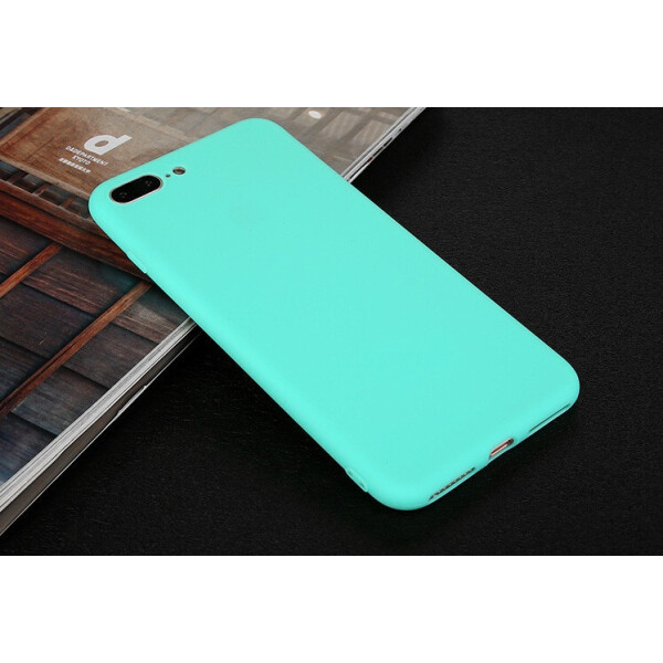 

Чехол LUX для Apple Iphone 8 Plus силикон soft touch бампер мятно-голубой