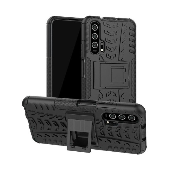 

Чехол Armored для Honor 20 / Honor 20S противоударный бампер с подставкой черный