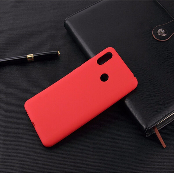 

Чехол LUX для Xiaomi Mi Mix 3 силикон soft touch бампер красный