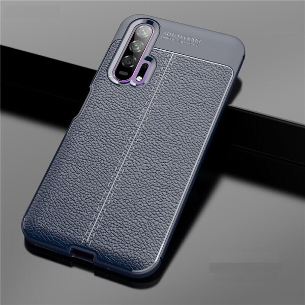 

Чехол Auto Focus для Honor 20 Pro силикон Original Soft Touch темно-синий
