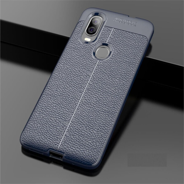 

Чехол Auto Focus для Motorola Moto One Vision силикон Original Soft Touch темно-синий