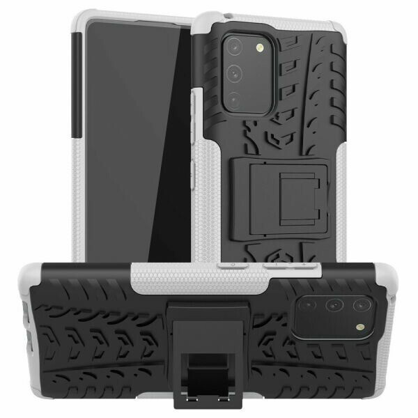 

Чехол Armored для Samsung Galaxy S10 Lite (G770) противоударный бампер с подставкой белый