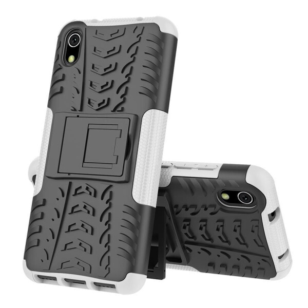 

Чехол Armored для Xiaomi Redmi 7A противоударный бампер с подставкой белый