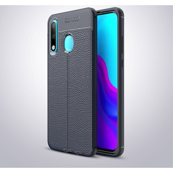 

Чехол Auto Focus для Huawei P30 Lite / Nova 4e силикон Original Soft Touch Темно-синий