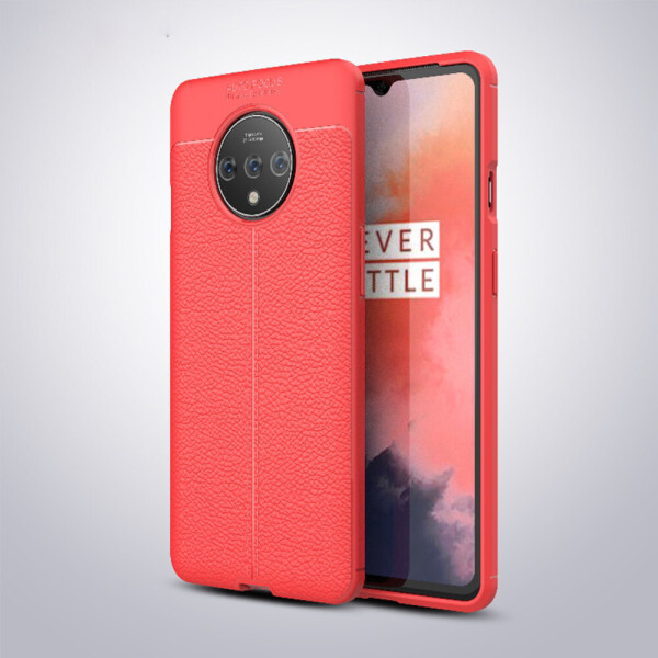 

Чехол Auto Focus для OnePlus 7T силикон Original Soft Touch красный
