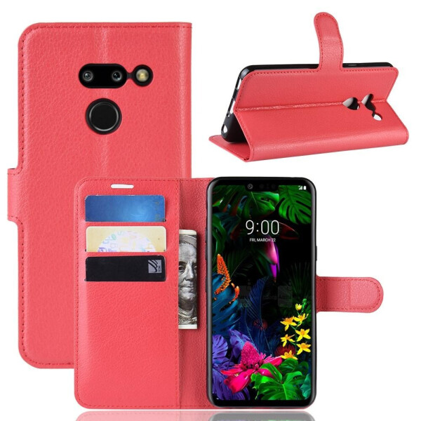 

Чехол Luxury для LG G8 ThinQ (LM-G820) книжка красный