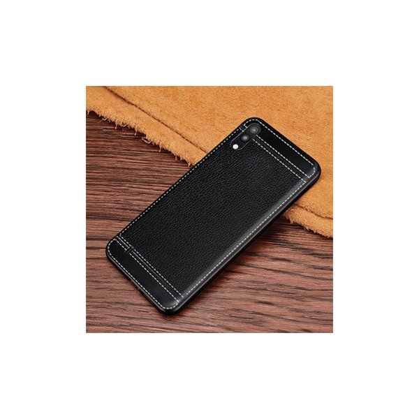 

Чехол Litchi для Samsung Galaxy M10 2019 (M105) силикон бампер с рифленой текстурой черный