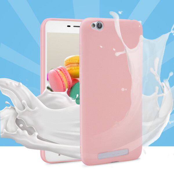 

Чехол LUX для Xiaomi Redmi 4A силикон soft touch бампер светло-розовый