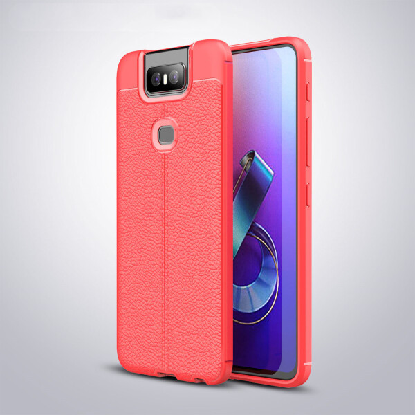 

Чехол Auto Focus для Asus Zenfone 6 (ZS630KL) силикон Original Soft Touch красный