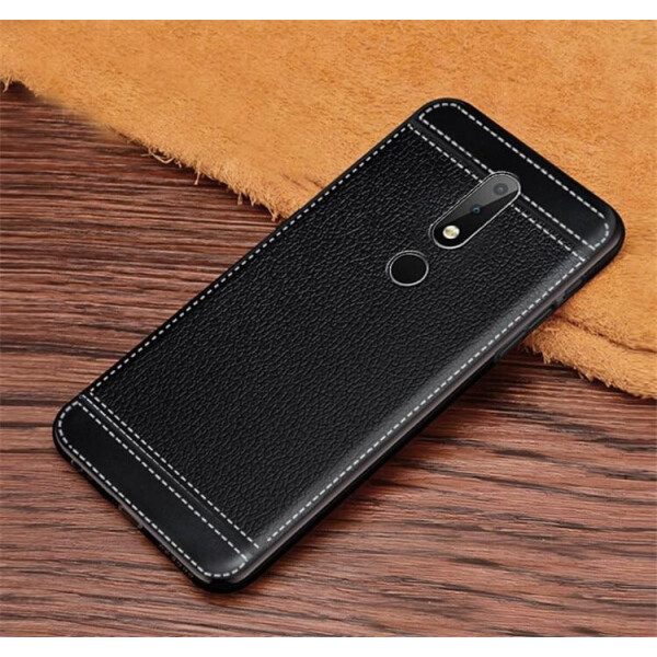 

Чехол LUX для Nokia 3.1 Plus / TA-1104 с рифленой текстурой Black