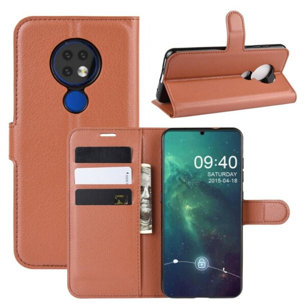 

Чехол Luxury для Nokia 7.2 книжка коричневый