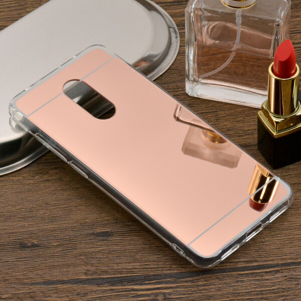 

Чехол Luxure case Xiaomi Redmi 5 5.7'' силикон зеркальный розовое золото